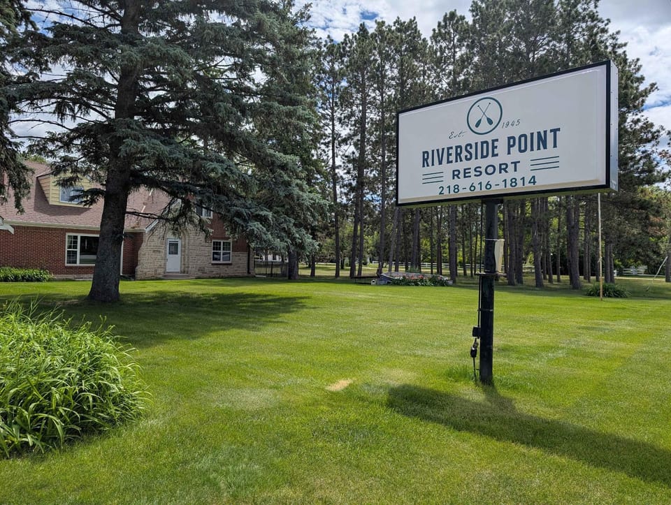 Brick House on the River at Riverside Point Resort House in Park Rapids
