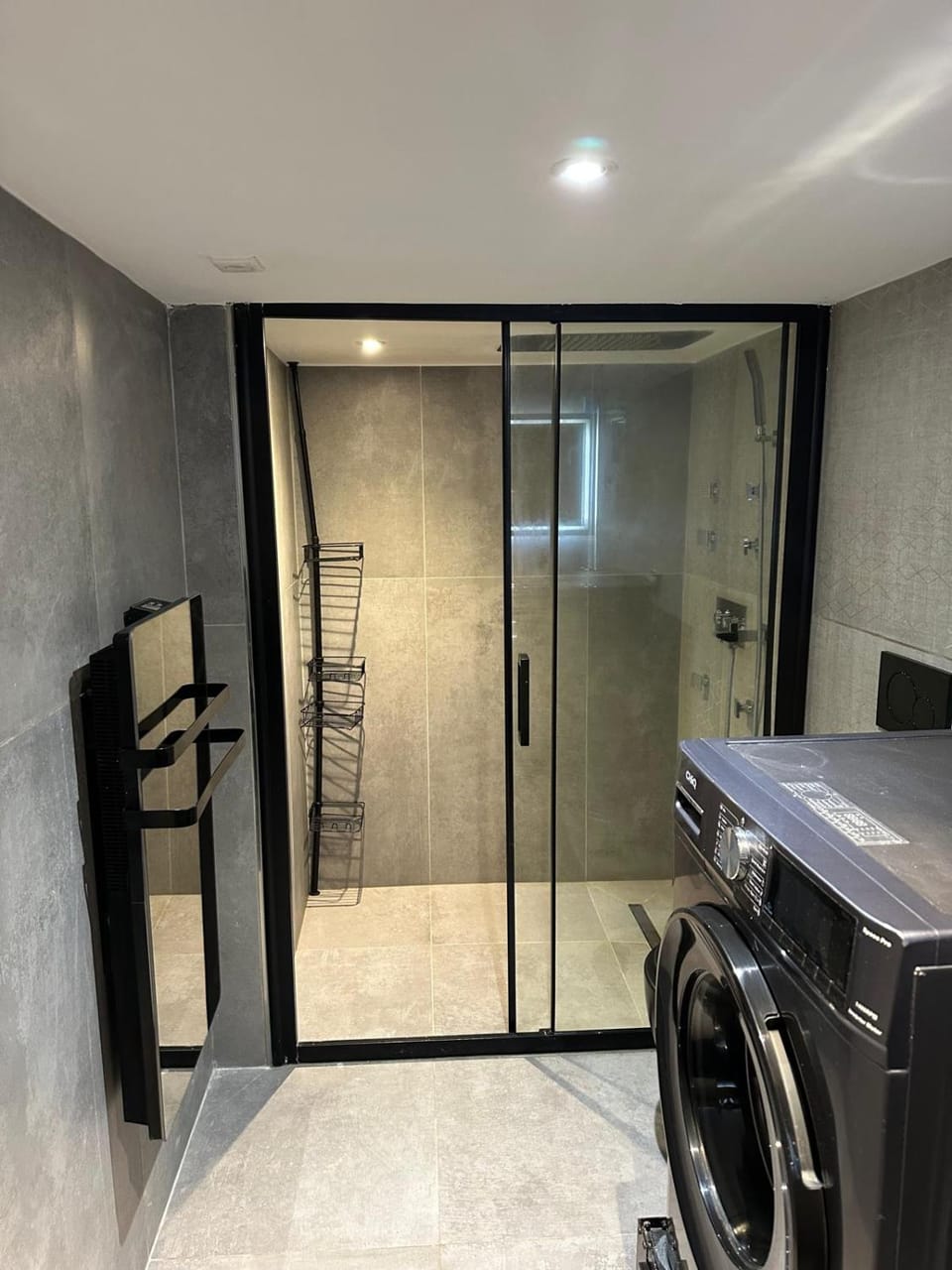 Shower, washing machine