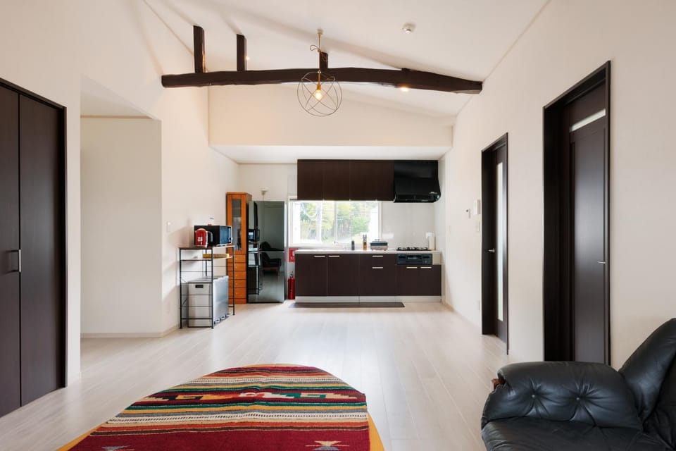 Living room, kitchen