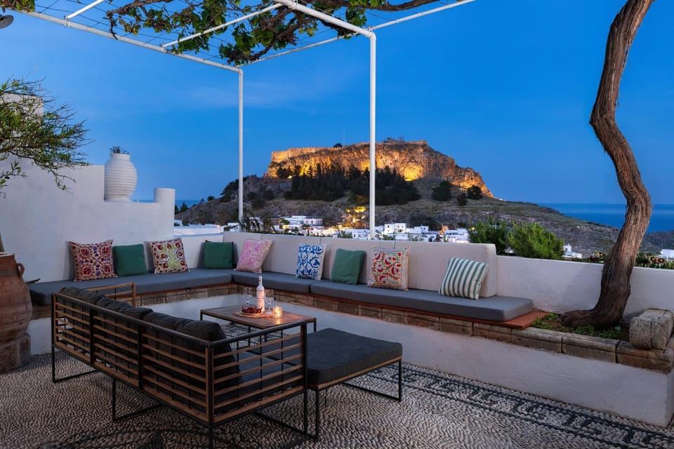 Natural landscape, Balcony/Terrace, Landmark view, Sea view, Sunset