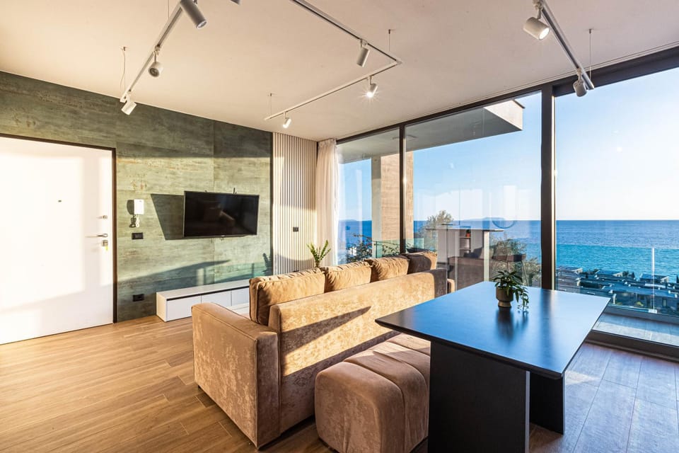 Olea Residence Dhermi - 2Bed Apartment Sea View, Private Beach, Free Beach Umbrella & sun loungers Apartment in Vlorë County, Albania