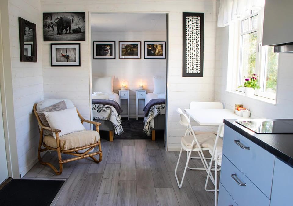 Bed, Kitchen or kitchenette, Photo of the whole room, Decorative detail, Seating area, Dining area