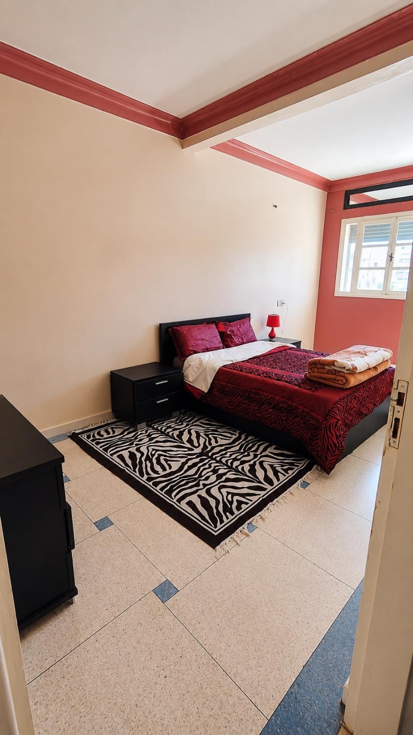Appt Spacieux, Confortable, Calme, et Lumineux, Proche de la Plage avc Fibre Optique Apartment in Marrakesh-Safi