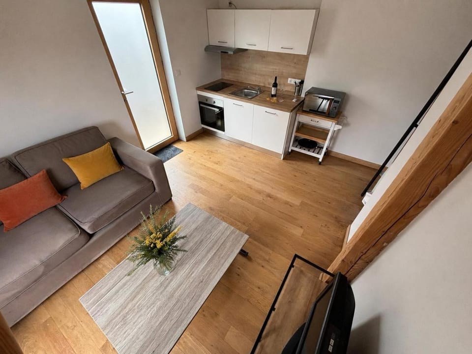 Kitchen or kitchenette, Living room, Seating area, Dining area, oven, pet friendly, stove