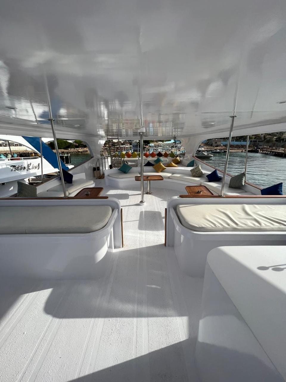 Dolphin House Docked boat in Hurghada