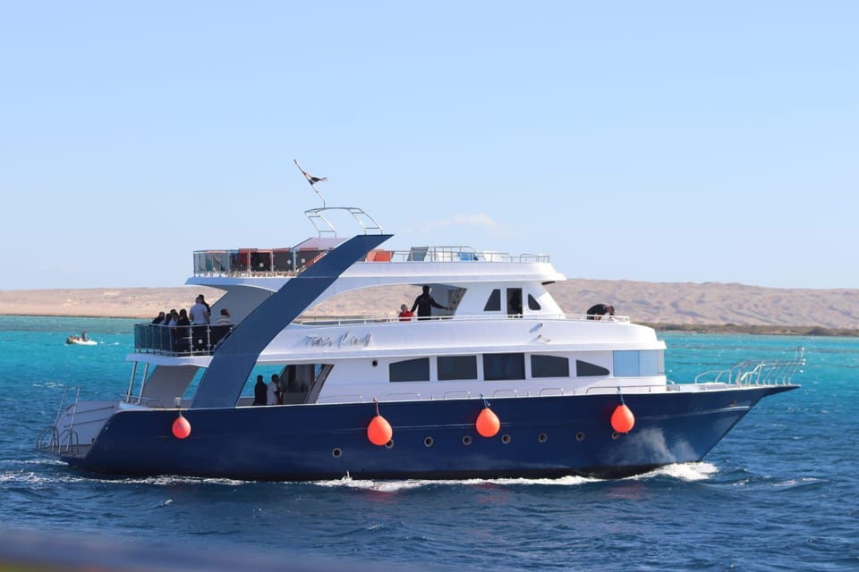 Dolphin House Docked boat in Hurghada
