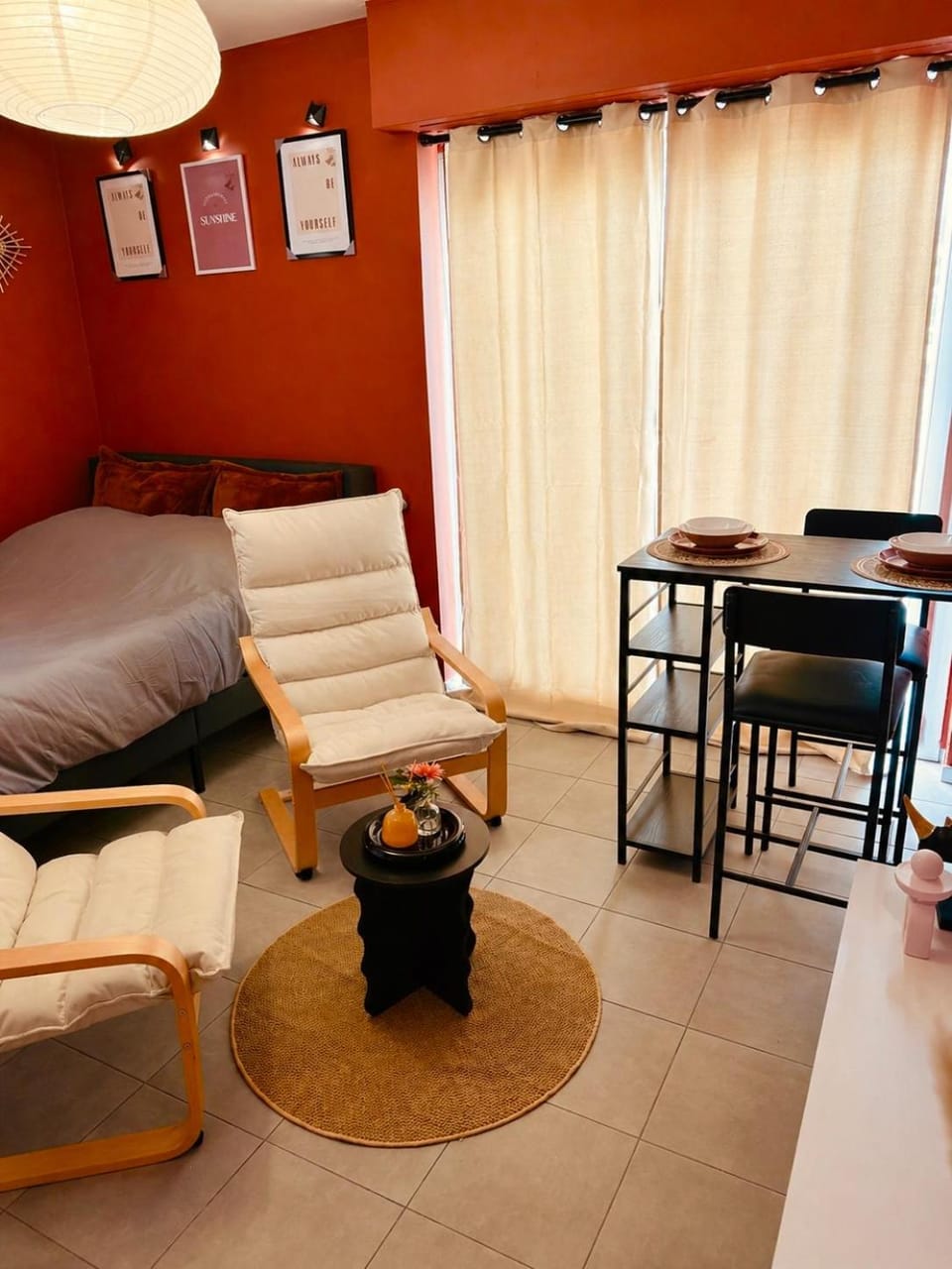 Living room, Seating area, Dining area