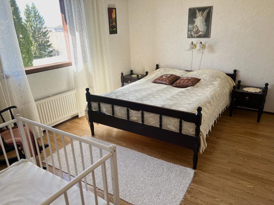 Bed, Photo of the whole room, Bedroom, cot, wardrobe