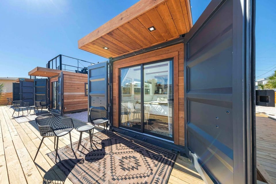 Beachside Container Tiny Home Saltwater Oasis Apartment in Okaloosa Island