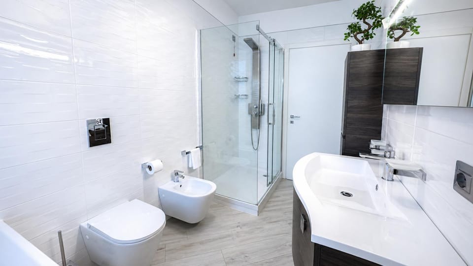 Shower, Toilet, Bathroom, bidet, towels