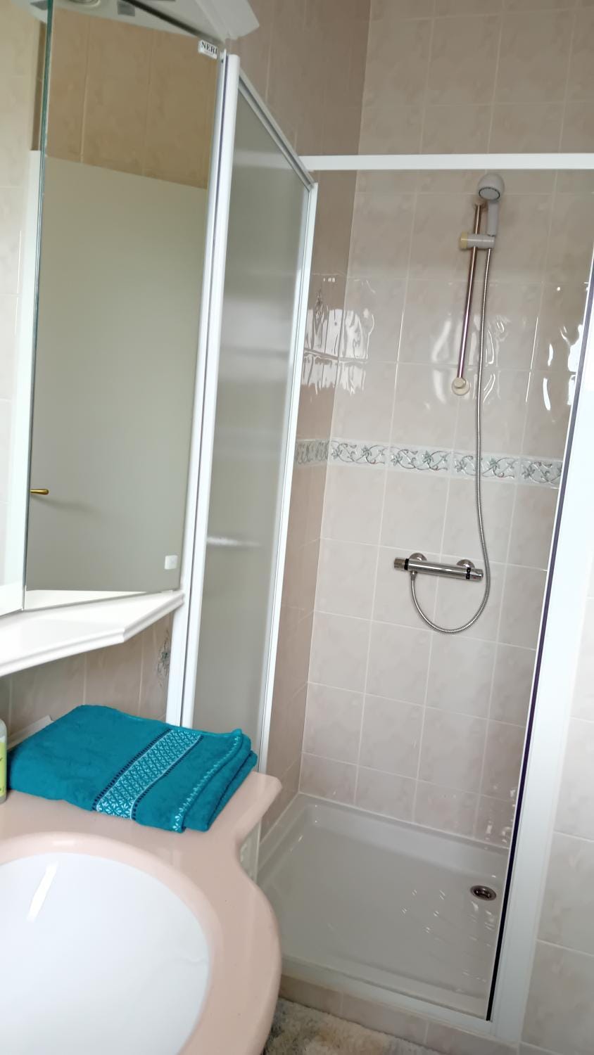 Shower, towels