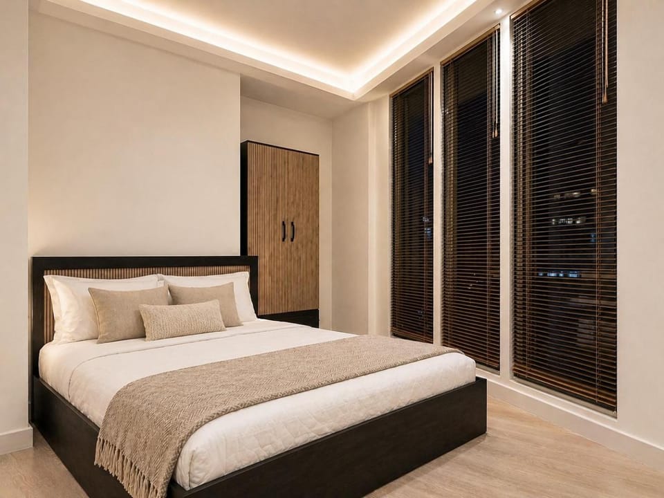 Bed, Photo of the whole room, Bedroom, wardrobe