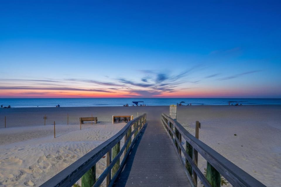Natural landscape, Beach, Sea view, Sunset
