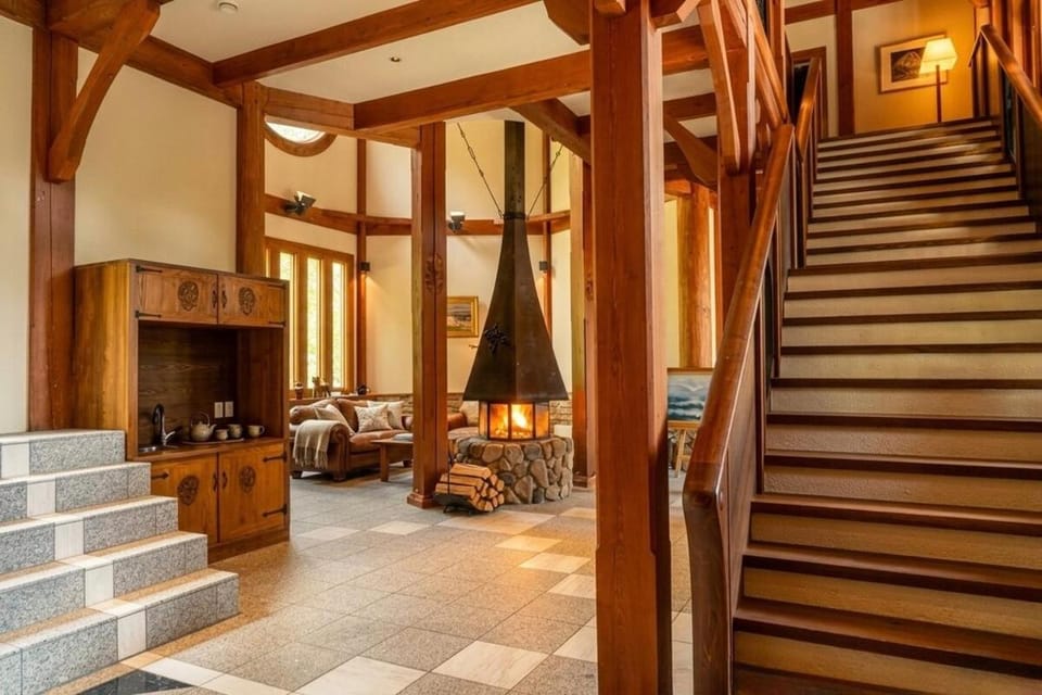 Lounge or bar, fireplace