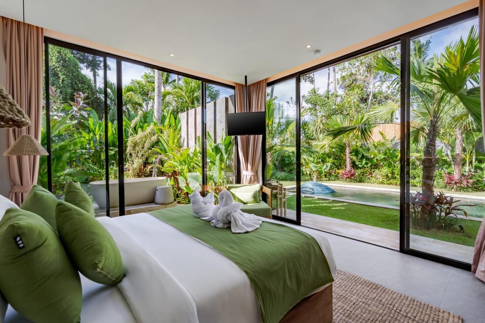 Bed, Natural landscape, Bedroom, Bath