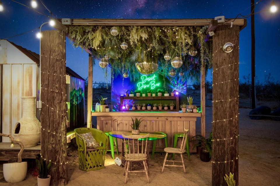 Three-Home Desert Escape with Pool, Outdoor Theatre & Pickleball House in Joshua Tree