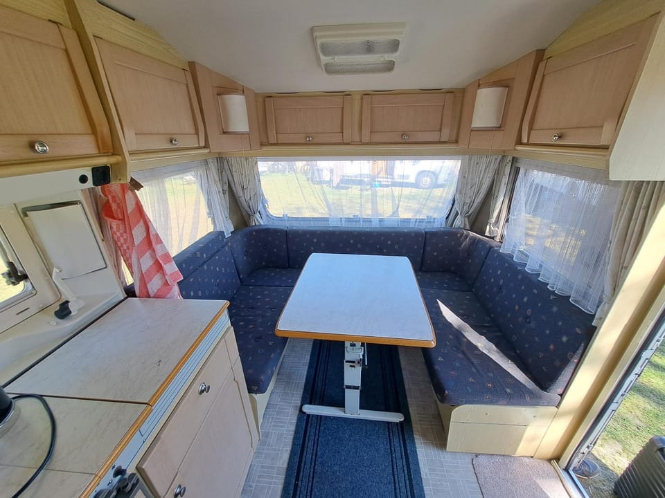 Fieldsight Doornspijk Caravan max 5 people and 1 kid - hot shower in house Campground/ 
RV Resort in Biddinghuizen