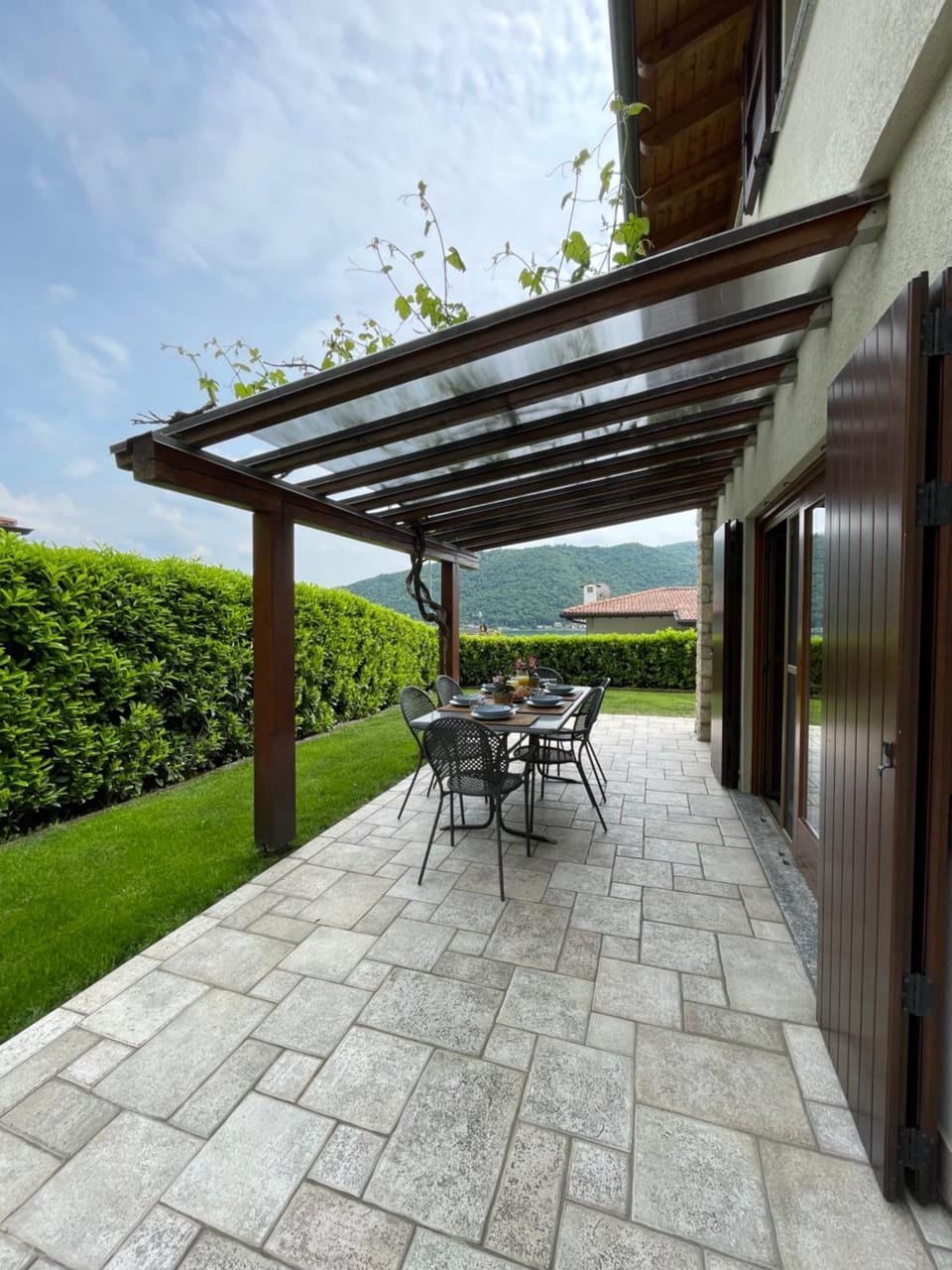 Patio, Day, Natural landscape, View (from property/room), Balcony/Terrace, Dining area, Garden view
