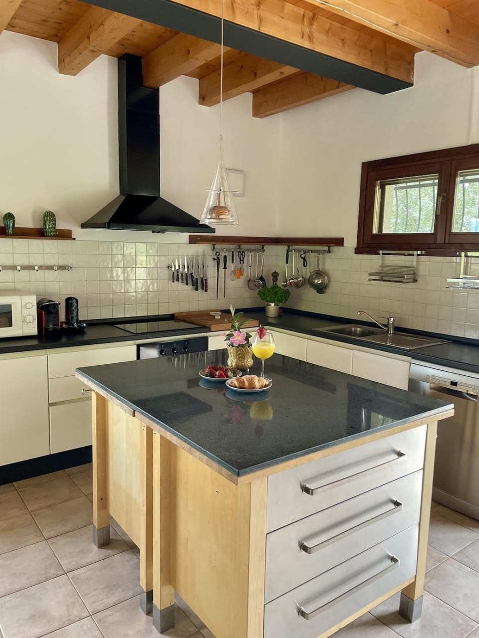 Kitchen or kitchenette, stove, kitchen
