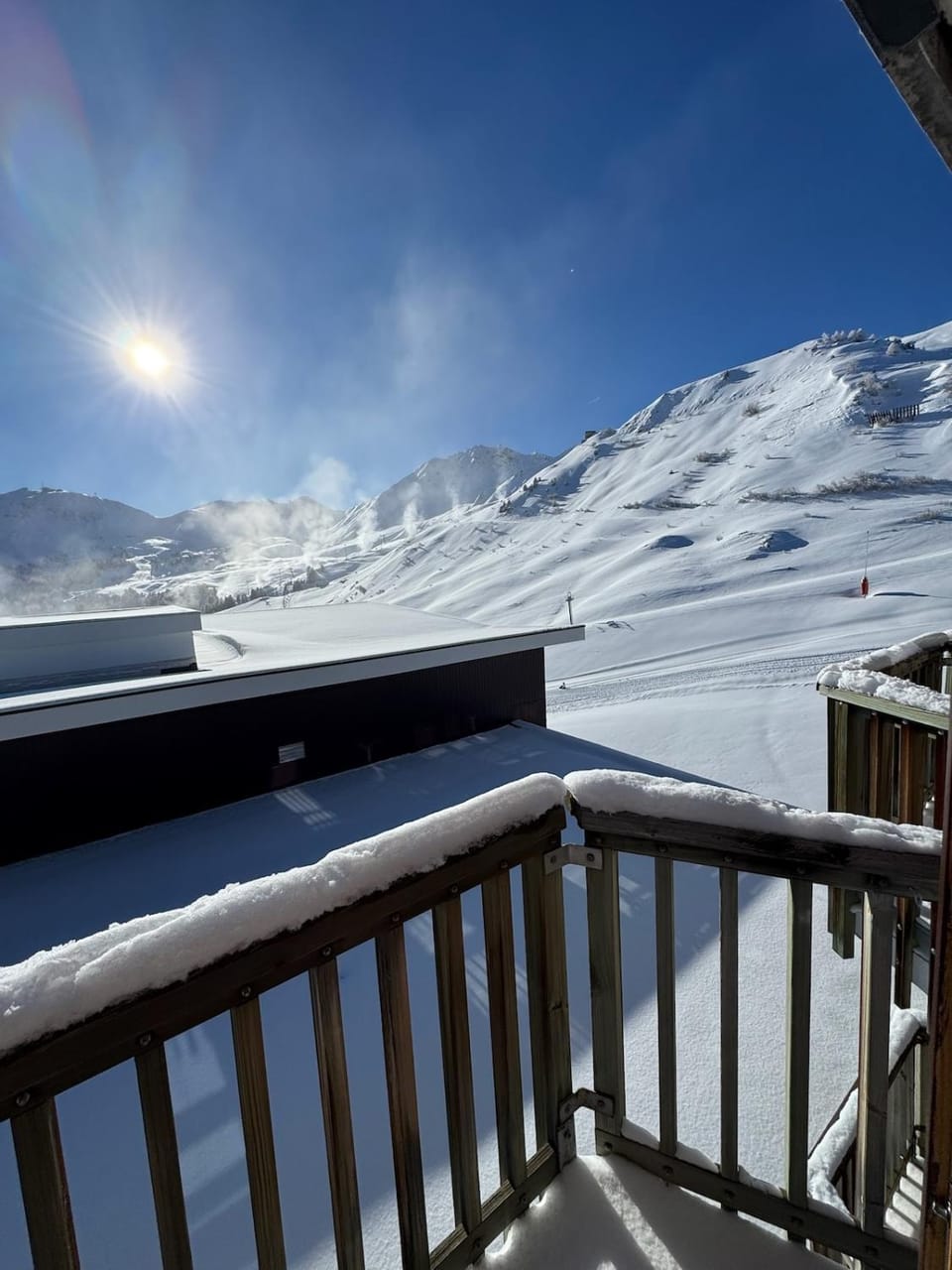 Winter, View (from property/room), Balcony/Terrace, Mountain view