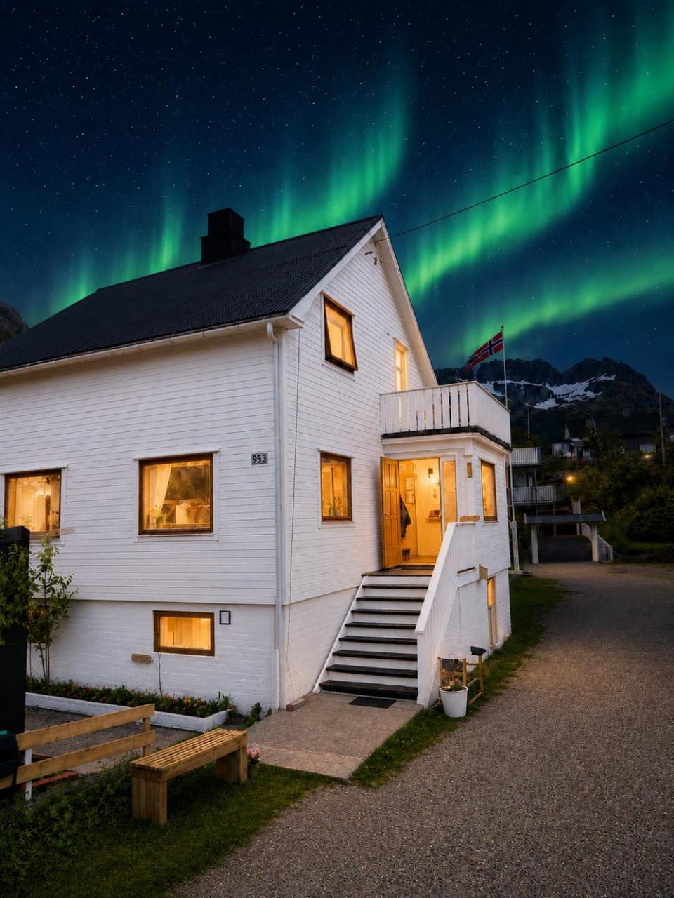 Elys room - The LOWFO House Lofoten Hotel in Lofoten