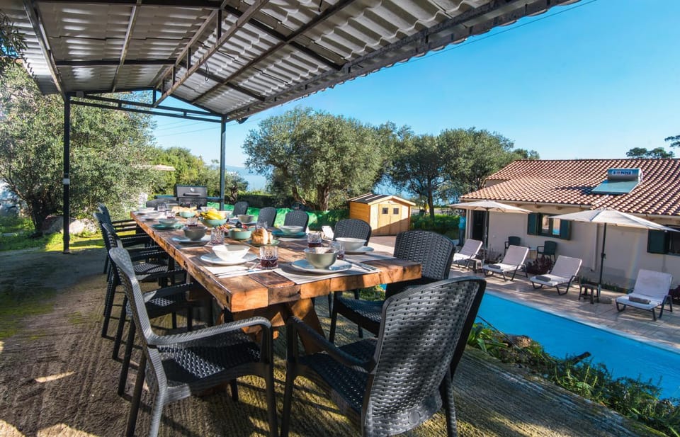 Property building, Dining area, Swimming pool
