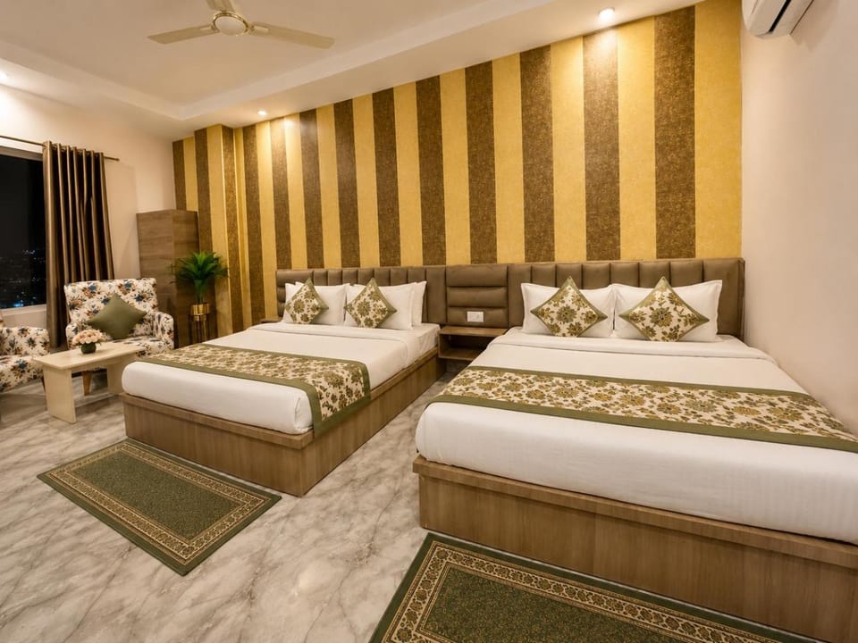 Bed, air conditioner