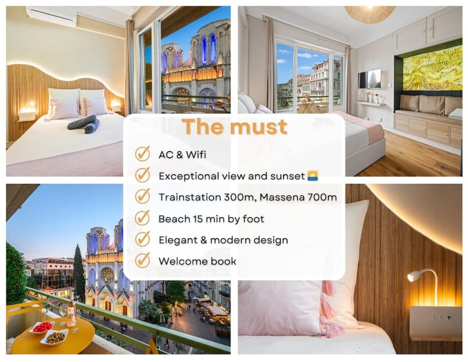 Vue Basilique exceptionnelle - Cocon cosy et luxe Apartment in Nice