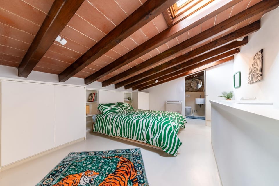 Bed, Bathroom, Bedroom