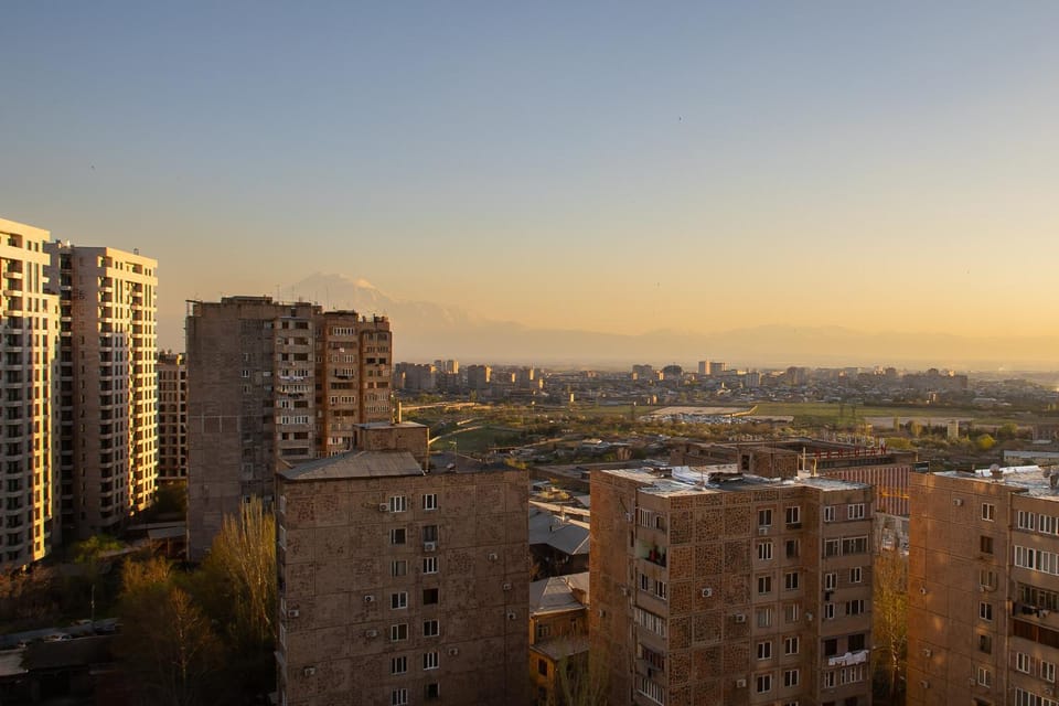 City view, Sunset