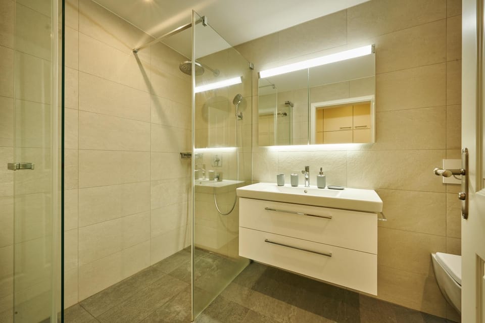 Shower, Toilet, Bathroom, towels