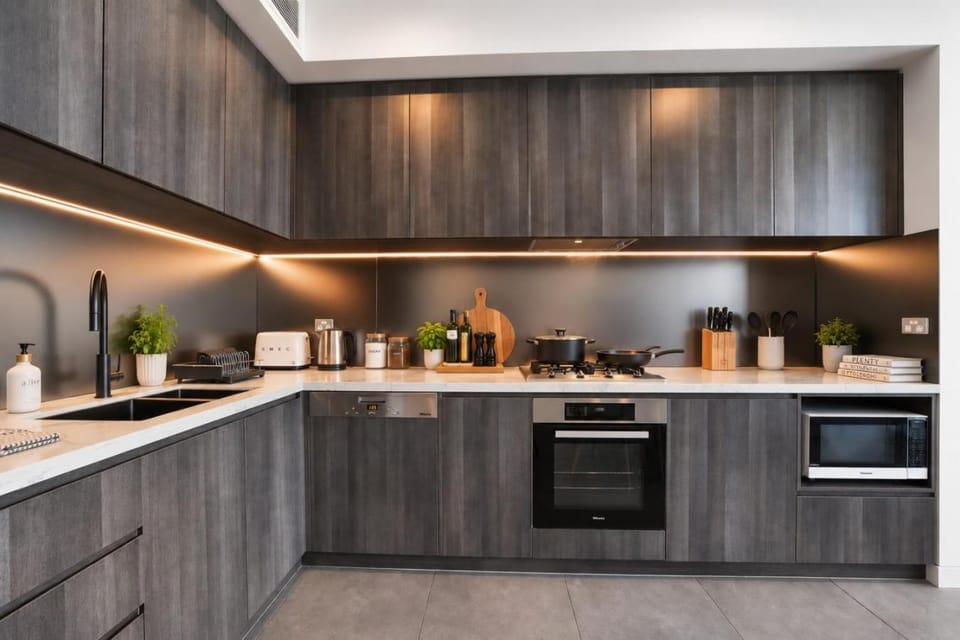Coffee/tea facilities, Kitchen or kitchenette, dishwasher, stove