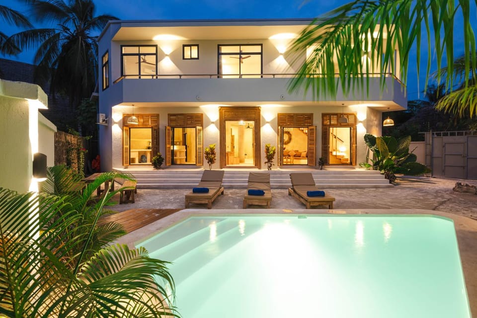 Facade/entrance, Night, Garden, Garden view, Pool view, Swimming pool