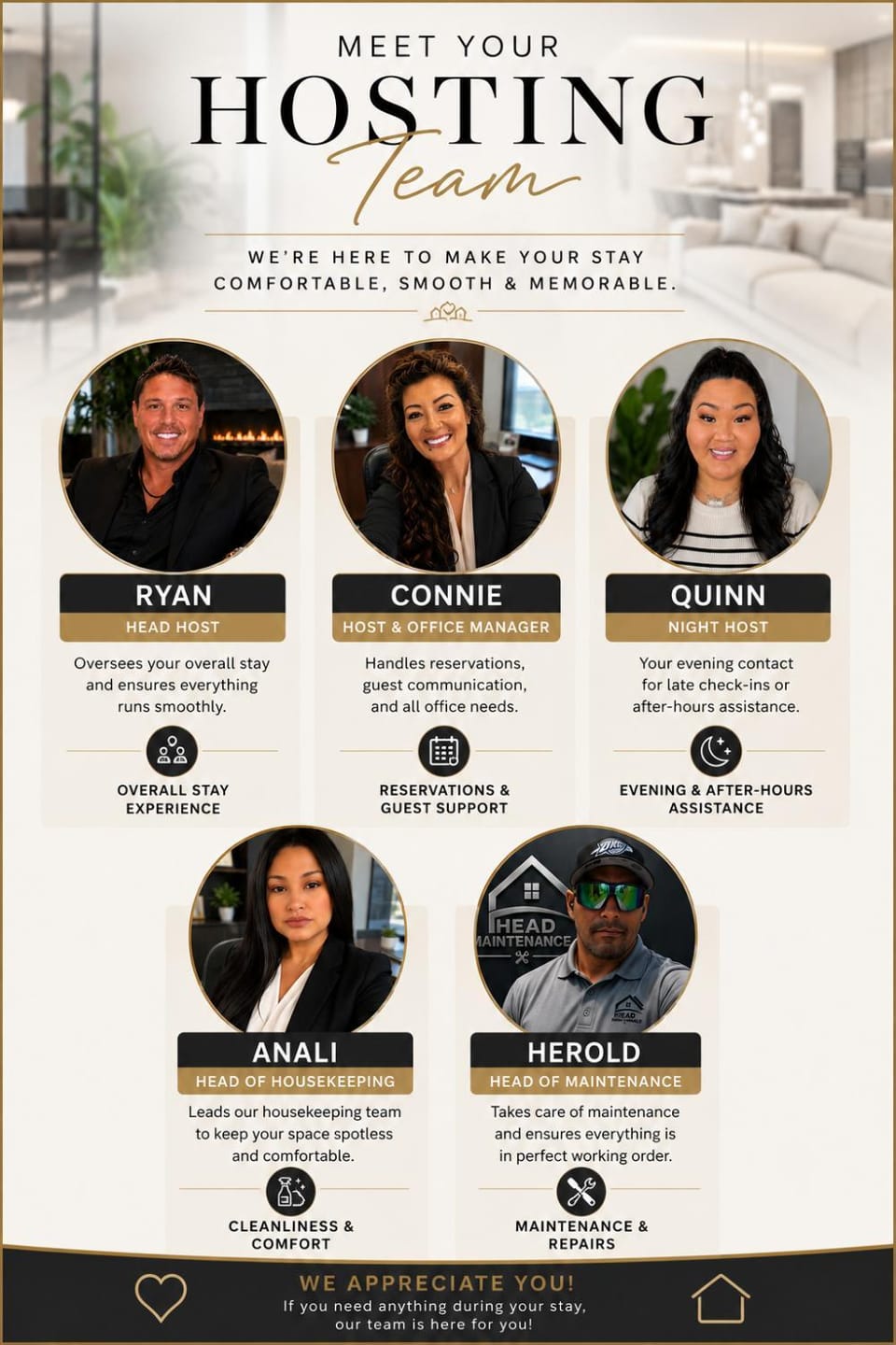 Staff, Text overlay