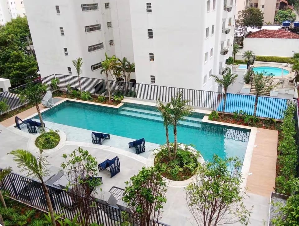 Premium Top-Floor Apartment View Pool New Apartment in Sao Paulo City