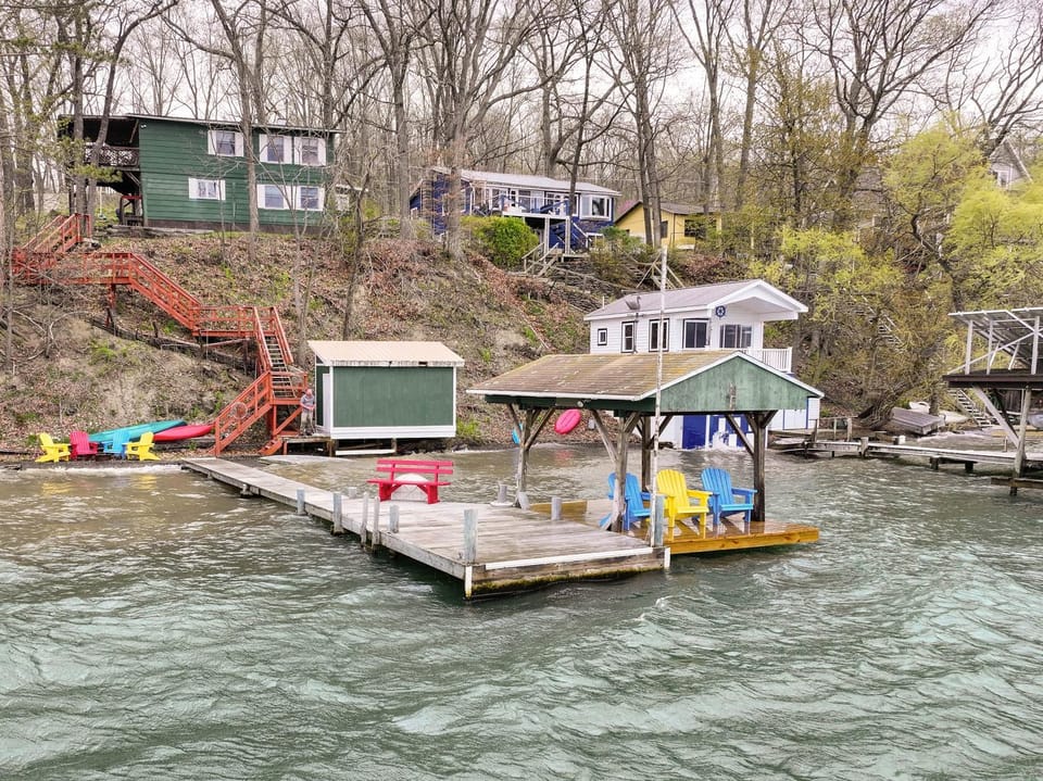 Sunset Side of Seneca Lake! Family Home w/ Dock House in Seneca Lake
