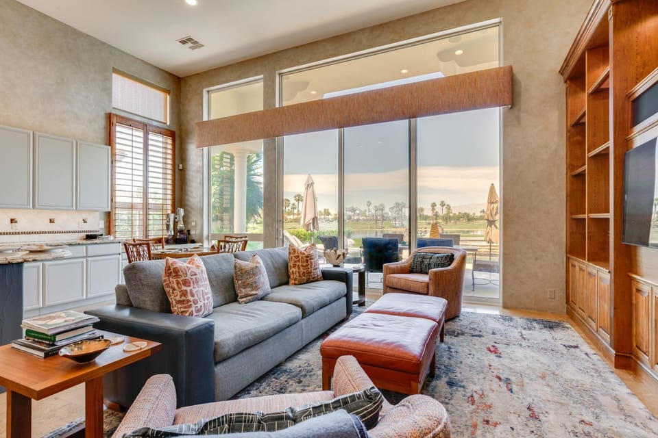 2 Mi to Old Town: Resort-Style Home w/ Heated Pool House in La Quinta