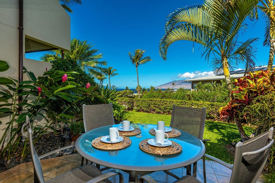 Maui Kamaole #J-120 Oceanview. Grd Flr Unit Near Kamaole III Beach, Full A/C Apartment in Wailea