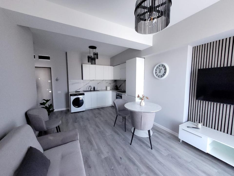 TV and multimedia, Kitchen or kitchenette, Living room, Seating area, Dining area, Evening entertainment, oven, stove, washing machine, dryer, air conditioner