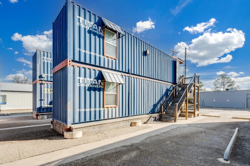Shipping Container Retreat | Modern Tiny Escape House in Wichita
