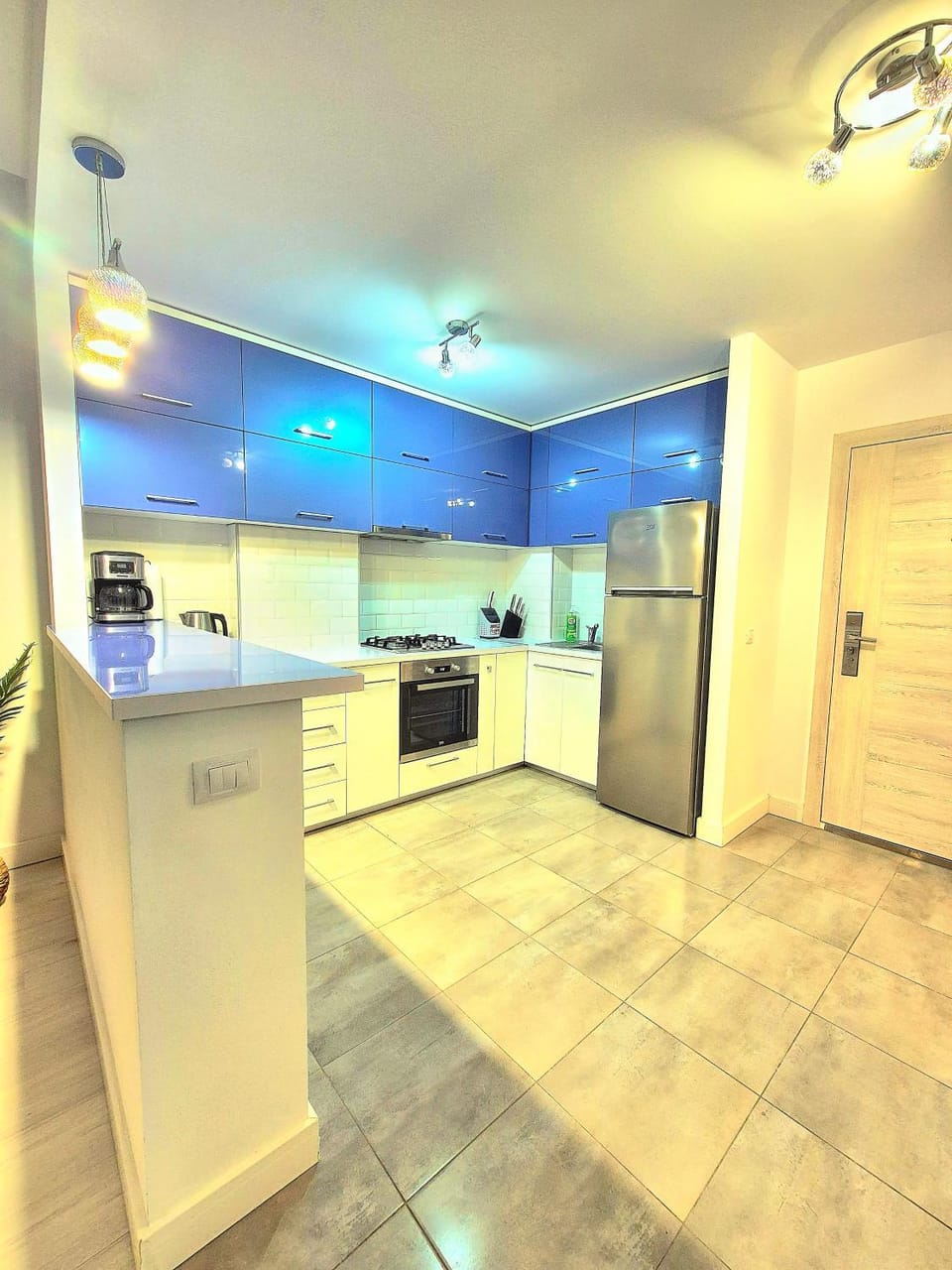 Cuba Residence Two Room Apartment Side Sea View Mamaia Nord Onix Blue Apartment in Constanța County