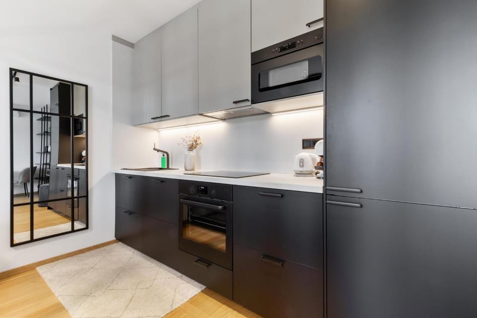 Kitchen or kitchenette, oven, stove, kitchen