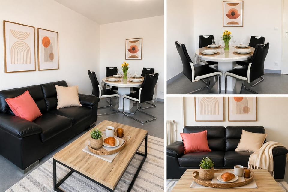 Charmant T2 lumineux avec balcon & espace bureau - proche Lille et Stade Pierre Mauroy Apartment in Hauts-de-France