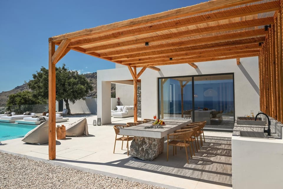 Aethra Villa - Infinity Pool & Panoramic Sea View Villa in Decentralized Administration of the Aegean