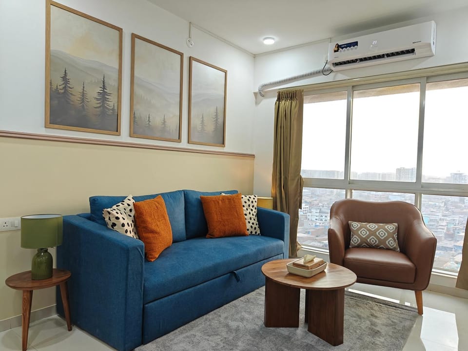 Living room, air conditioner