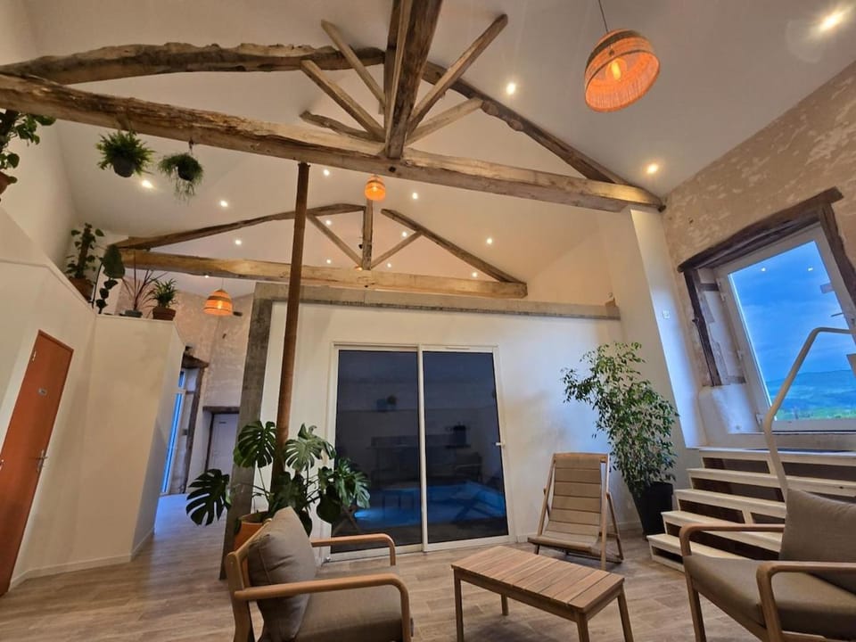 La Bergerie indoor pool and magnificent views House in Auvergne-Rhône-Alpes