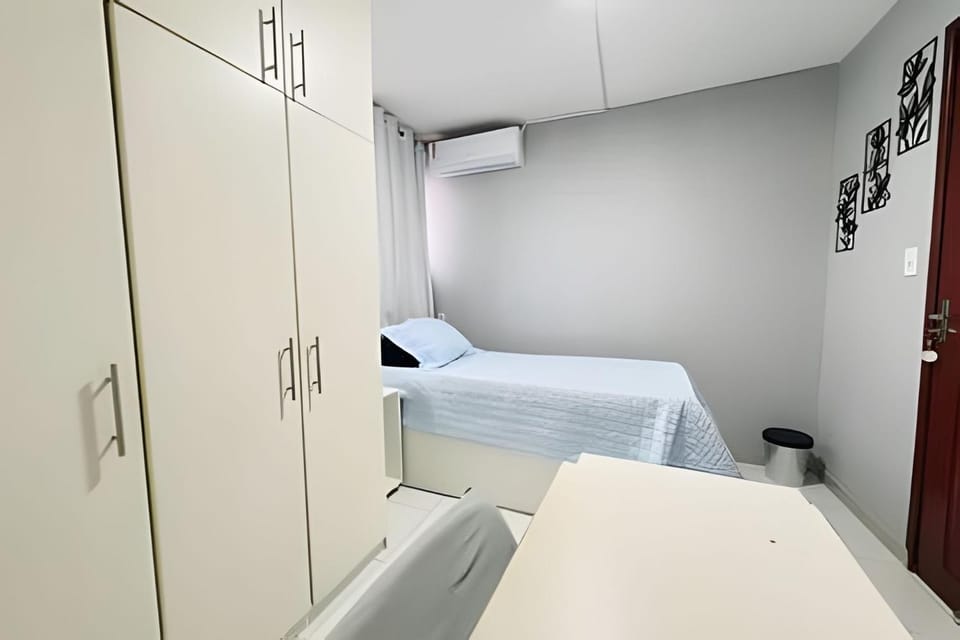 Bed, Photo of the whole room, Bedroom, wardrobe, air conditioner