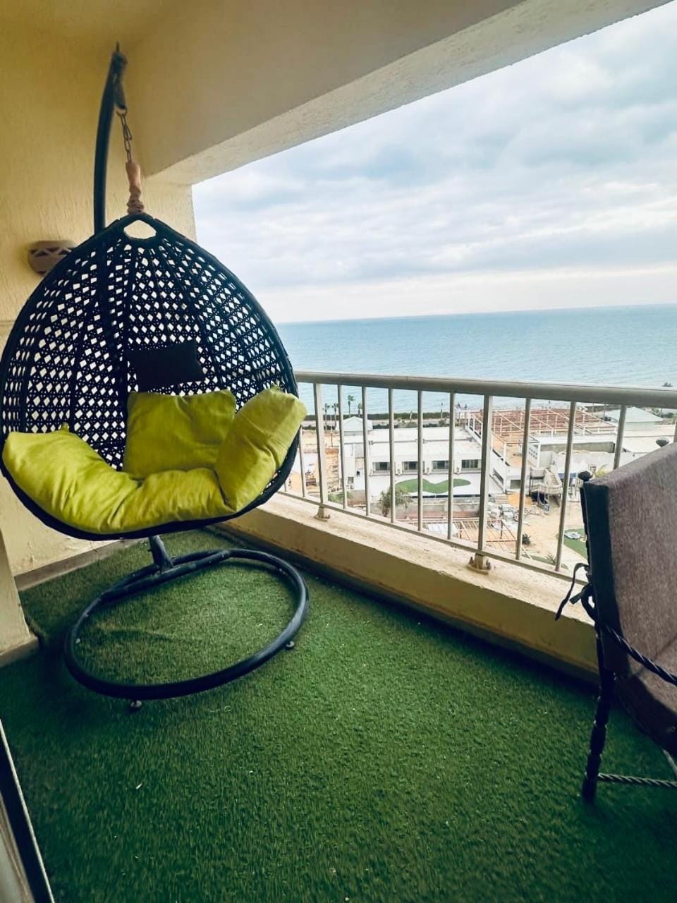 Patio, Day, Natural landscape, View (from property/room), Balcony/Terrace, Living room, Seating area, Sea view