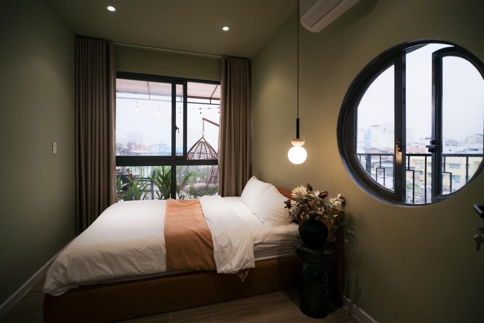 Bed, Photo of the whole room, Bedroom, air conditioner