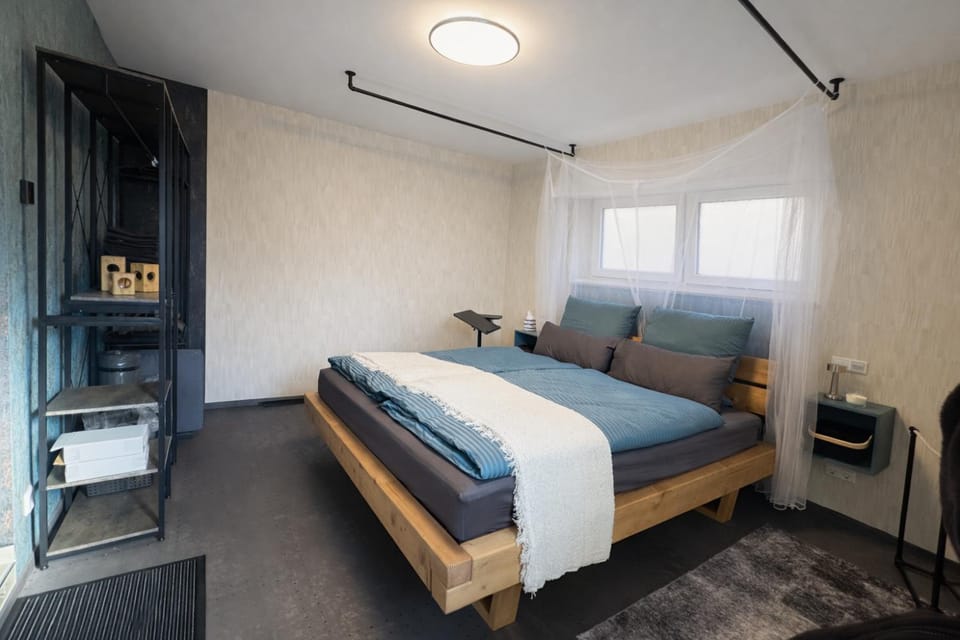 Night, Bedroom, wardrobe